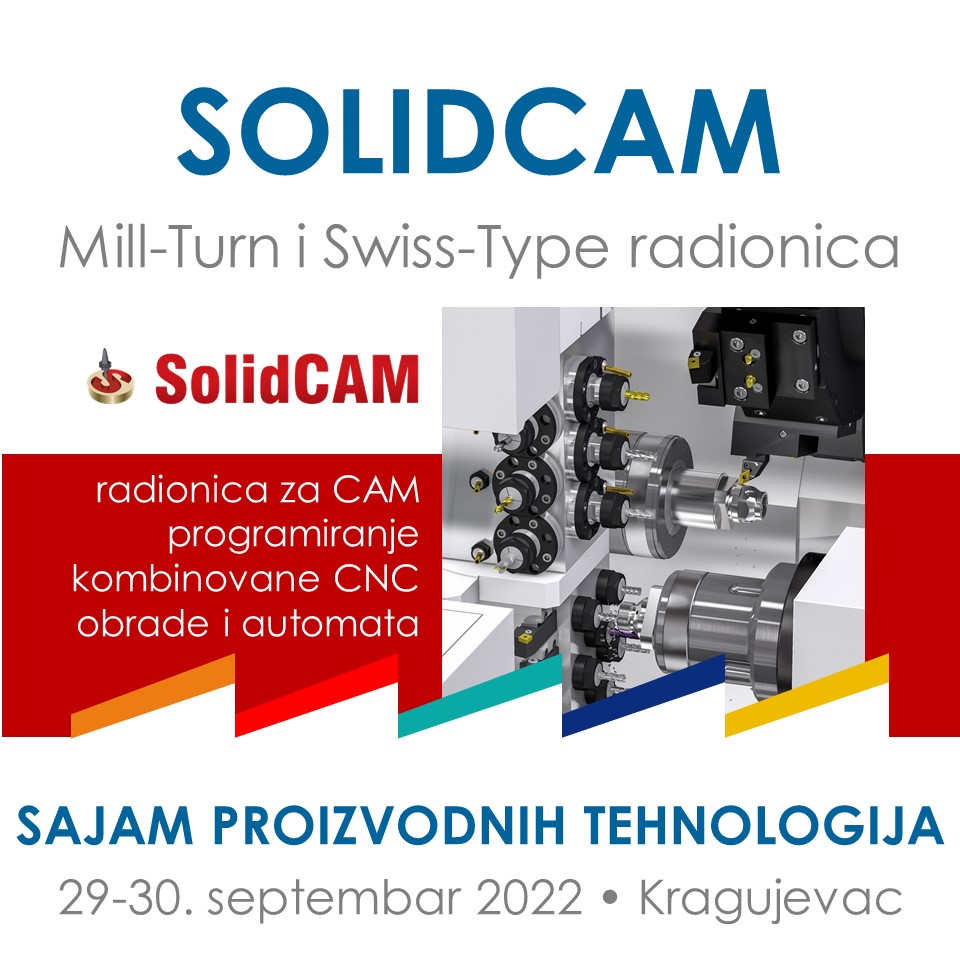 SolidCAM Radionica - Mill-Turn I Swiss-Type Obrada | Solfins 3D Kompanija